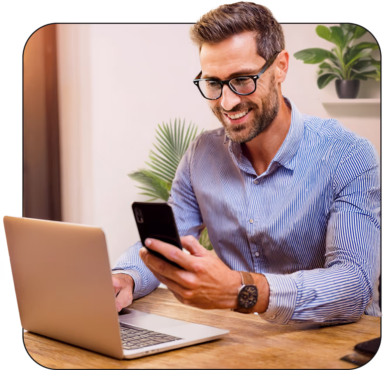 A customer receiving a text through a tier 1 SMS aggregator